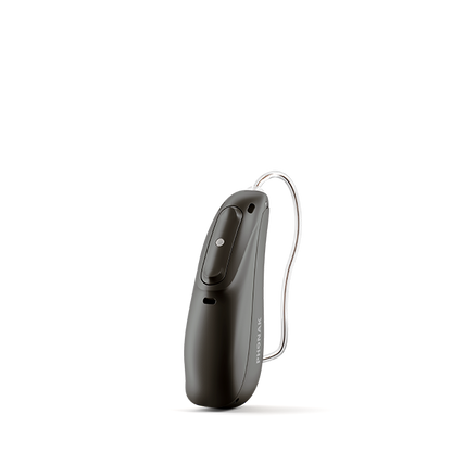 Velvet black colored hearing aid 