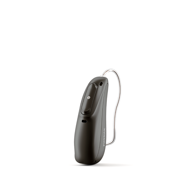 Velvet black colored hearing aid 