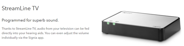 Siemens Signia Streamline TV Connector